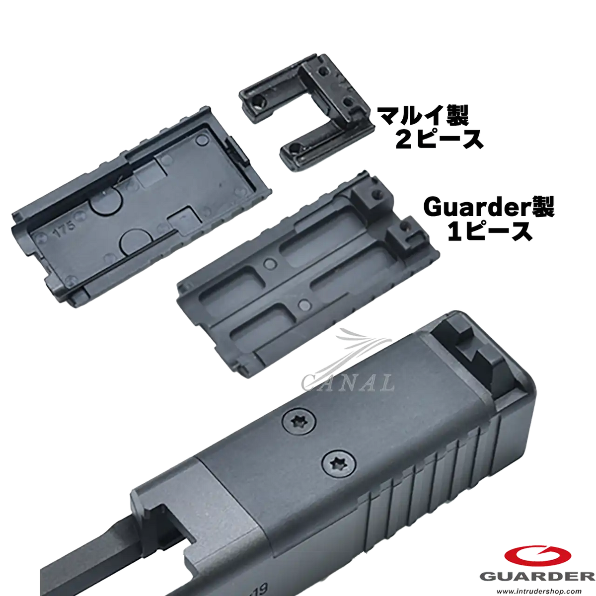 Guarder] Glock17 Glock19 Gen5 アルミスライドカバープレート GLK-516
