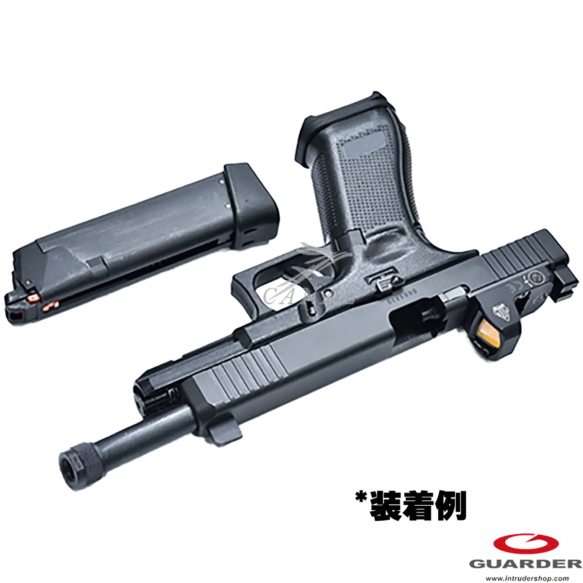 GuarderG45 G19 Gen5 14ミリ逆ネジ スチールアウターバレル Guarder] Glock34 Gen5 14ミリ逆ネジ スチールアウターバレル GLK-554