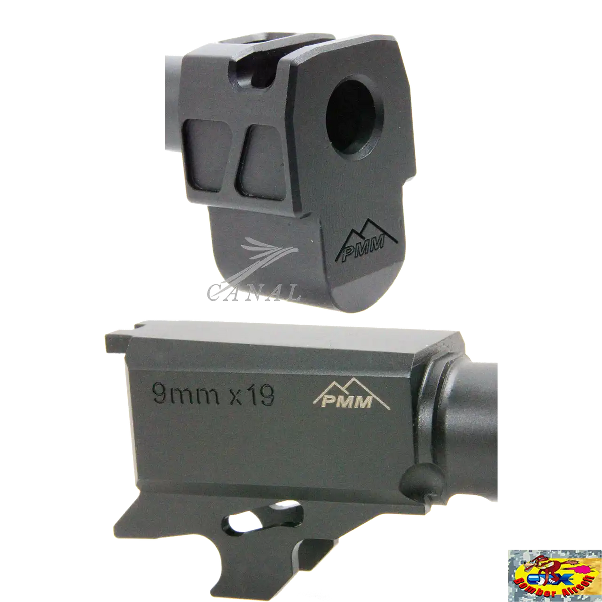 Bomber Airsoft SIG P320 M18 PMM コンプ＆バレル Bomber Airsoft] P320-M18サイズ アウターバレル&コンペンセイ