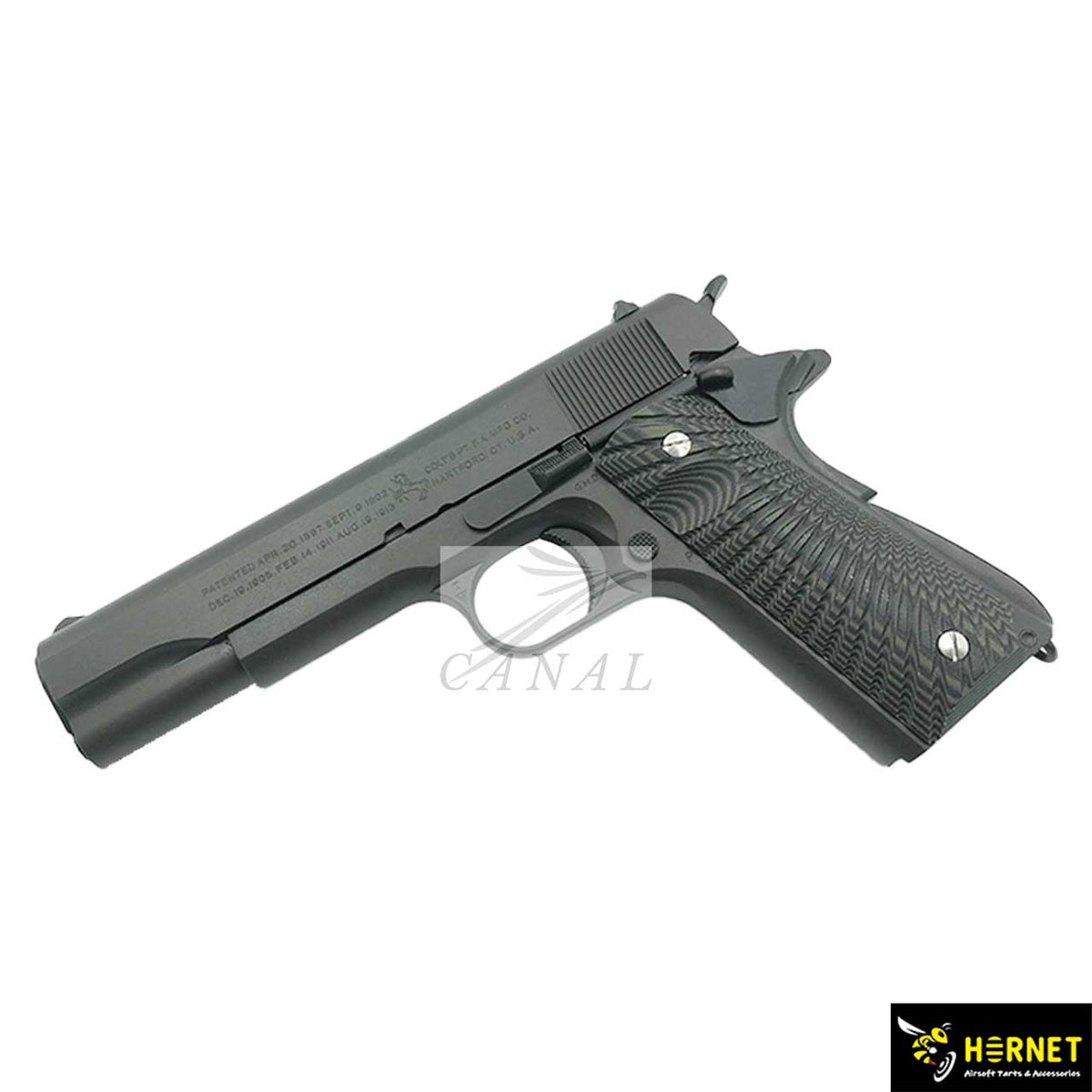 Hornet] M1911 フルサイズ G10 グリップ -Eagle Wing Texture – Canal