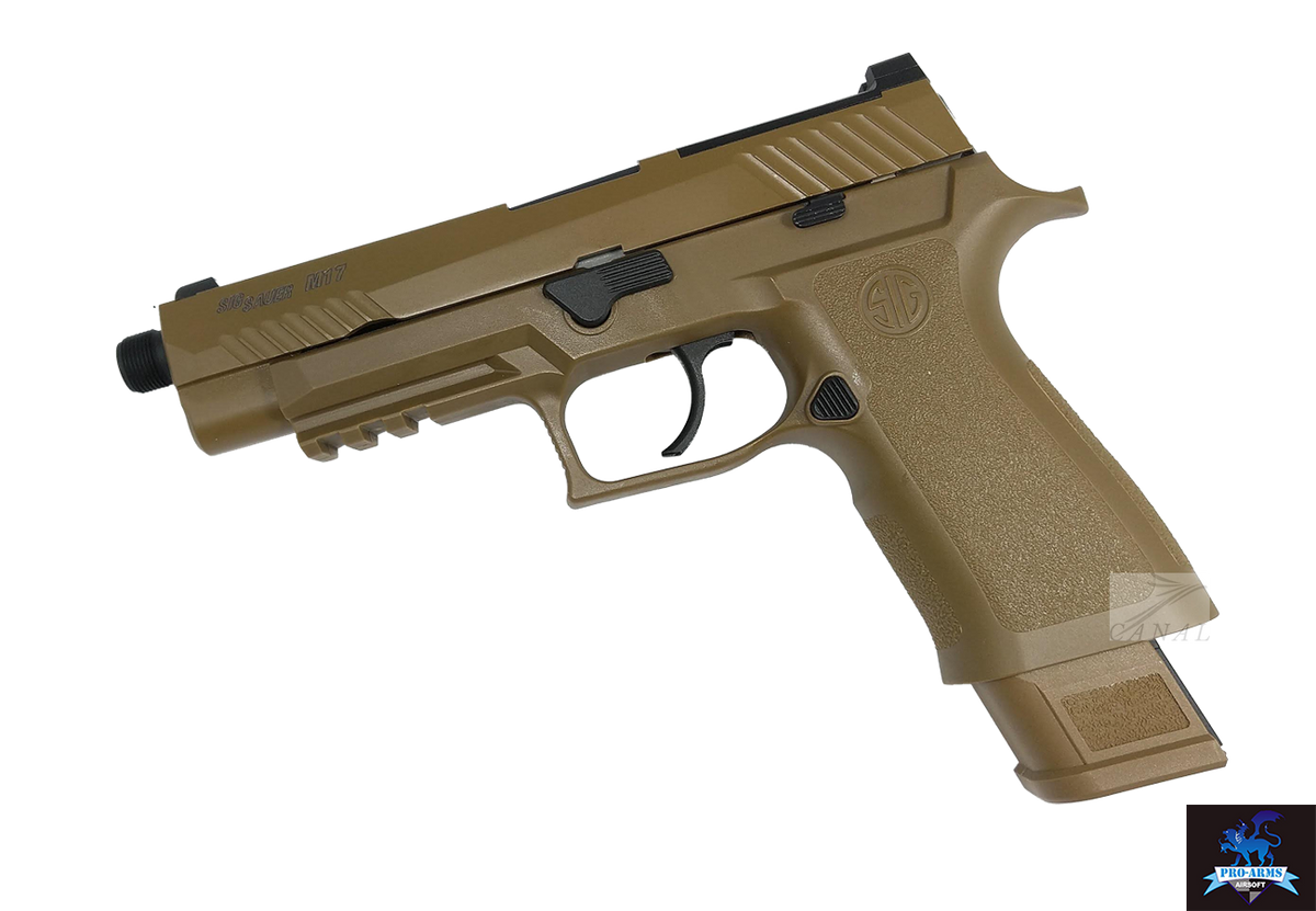 Pro-Arms] SIG P320-M17 アルミアウターバレル 14ミリ逆ネジ -ブラック