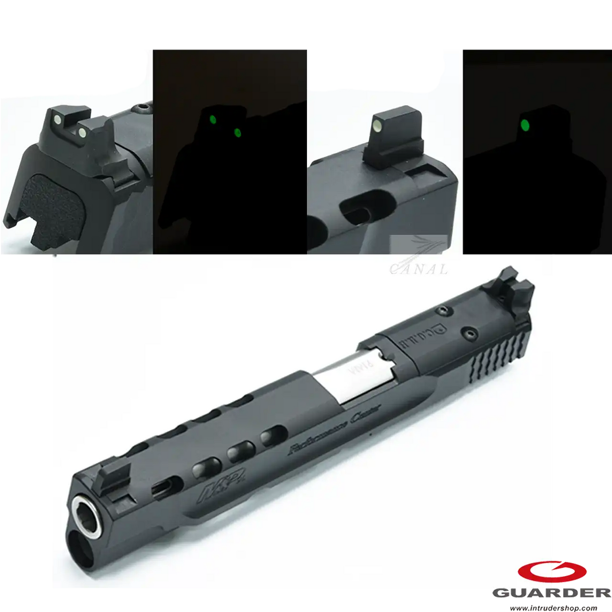 Guarder] M&P9L PC スチールサイトセット (M&P9-52(WHITE)) – Canal