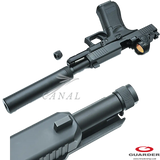 [Guarder] Glock17 Gen5 14ミリ逆ネジ スチールアウターバレル GLK-550(BK)