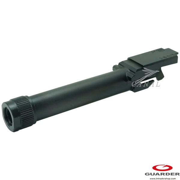 GuarderG45 G19 Gen5 14ミリ逆ネジ スチールアウターバレル Guarder] Glock45 Glock19 Gen5 14ミリ逆ネジ スチールアウターバレル