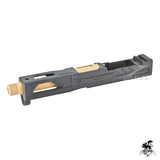 Umarex G19 Gen.4/G19X/G45に対応したKiller Innovations Glock 19 アルミスライド Blackスライド/Goldバレルトイガンパーツ エアソフト Airsoft Toy Proarms