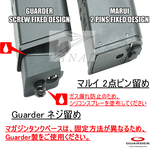 Guarder マルイG19 Gen.3 & Gen.4 アルミマガジンケース (9㎜刻印) & マガジンベースマウント(GLK-190(BK))